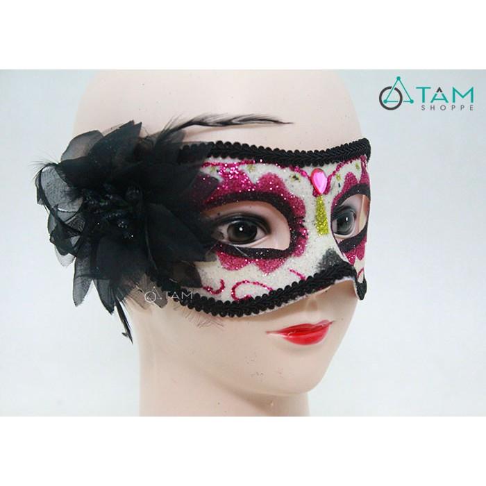 combo 2 Mặt nạ hóa trang công chúa che nửa mặt lông vũ số 25