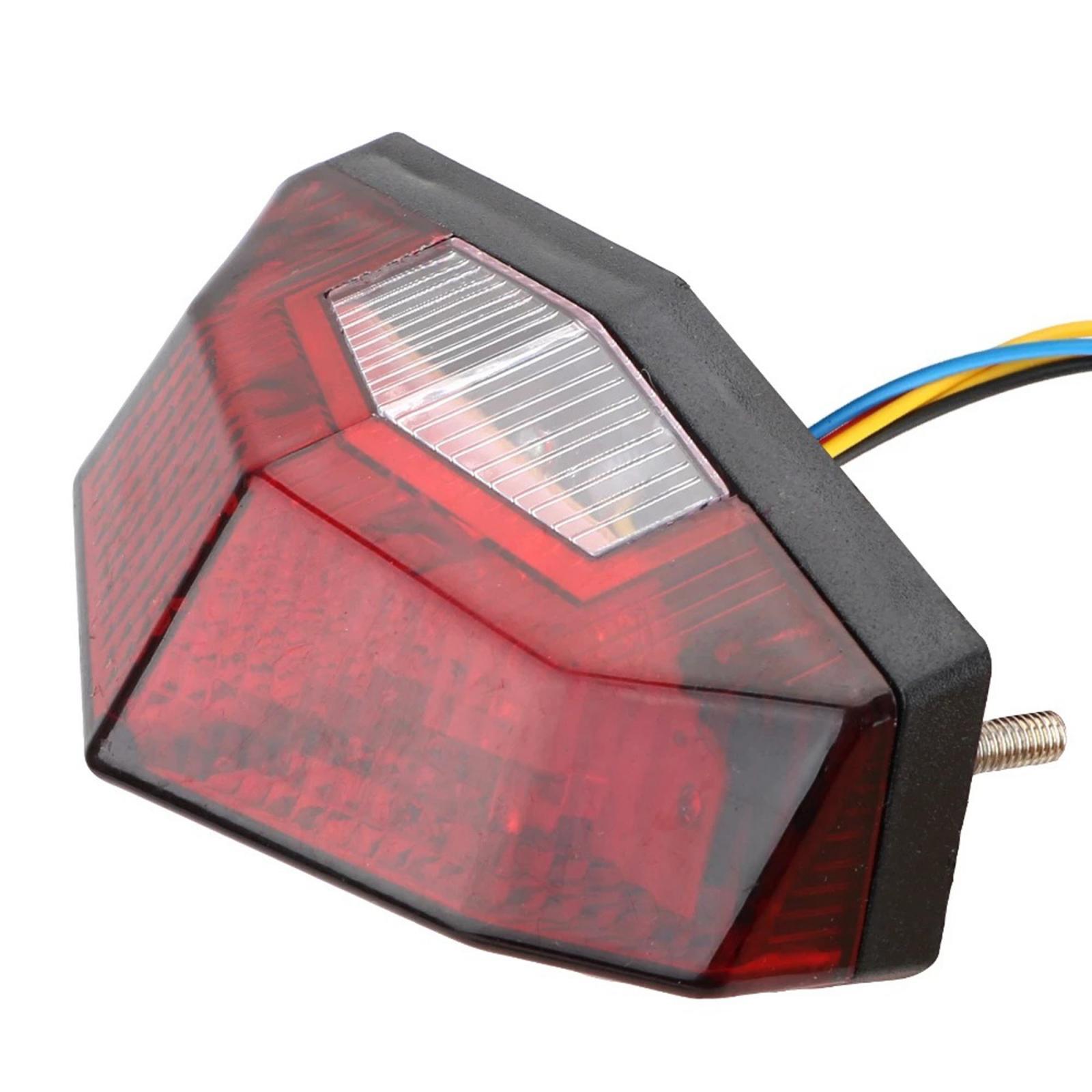 Universal Motorcycle LED Rear Tail Light Brake  Motorbike Lamp