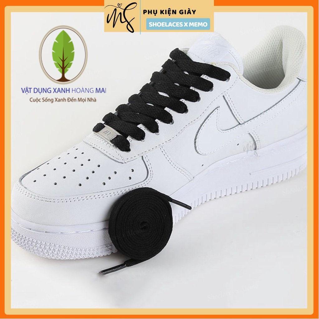 Dây Giày Thể Thao Sneaker Dẹp Nam Nữ Chính Hãng Bản Đẹp 2 Màu Đen Trắng 120 Cm