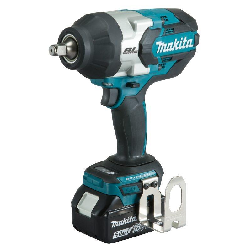 MÁY SIẾT BULONG DÙNG PIN 18V 12.7MM (1/2&quot;) MAKITA DTW1002RTJ (02 PIN LION 18V/5.0AH. 01 ĐẾ SẠC PIN NHANH THÙNG MAKPAC) - HÀNG CHÍNH HÃNG