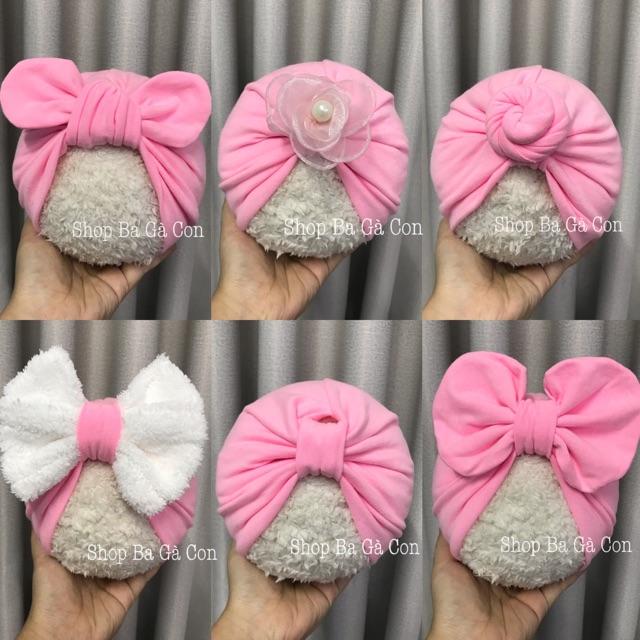 Mũ turban cho bé - newborn shop ba gà con