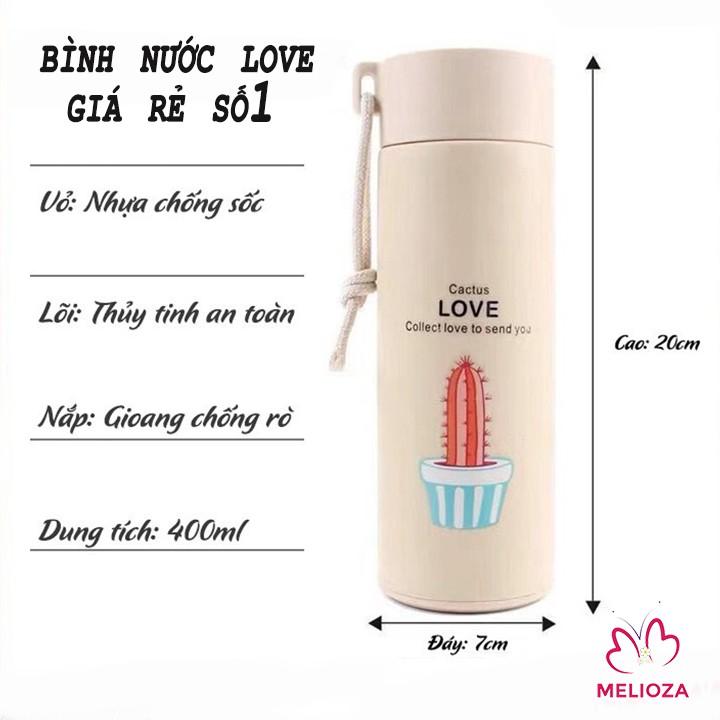 Hình Xương Rồng Cactus Love Siêu Kute 400ml có dây đeo