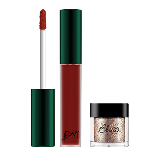 Combo son kem lì Bbia Last Velvet Lip Tint Asia Edition 5g - A2 Kotakinabalu Coral và Hủ nhũ mắt Bbia Pigment 1.8g - #05 Bitter Taste