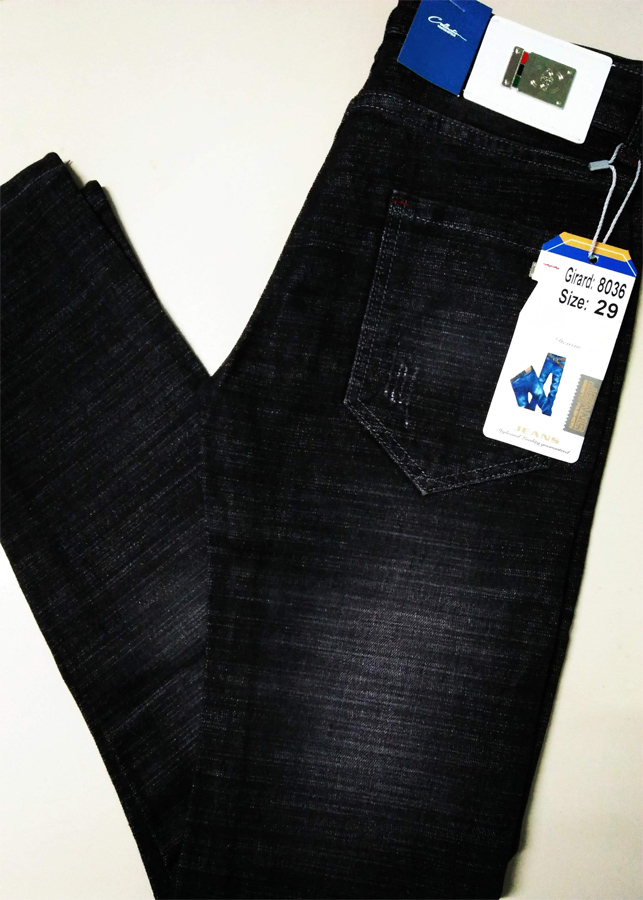 Quần Jeans Nam Đen Cào Dáng Đứng DENXUOC59 - Đen Xước