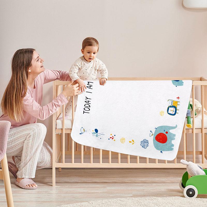 Dép Nỉ Cho Bé Cột Mốc Chăn Sơ Sinh Hình Ảnh Chụp Nền Trẻ Sơ Sinh Hàng Tháng Tăng Trưởng Khăn Đầm Bé Chụp Ảnh Đạo Cụ