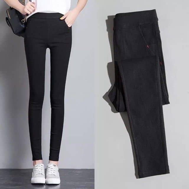 Quần legging nữ giả quần jean ( có 4 túi)