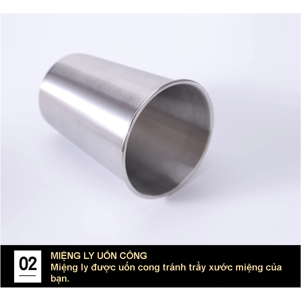 Ly inox 304 cao cấp – Ly inox phù hợp uống nước, uống bia và đi cắm trại