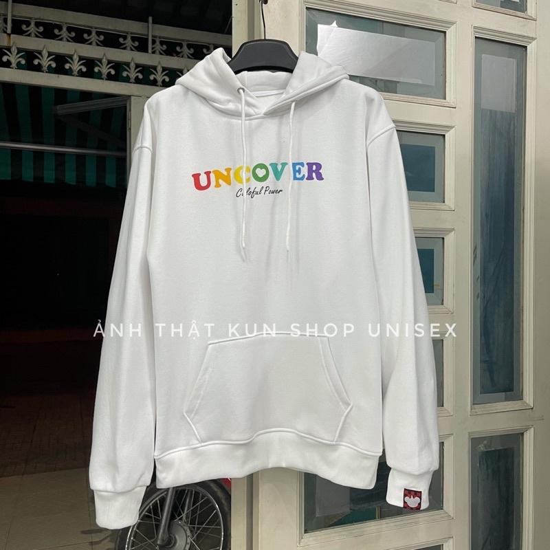 Áo hoodie unisex uncover basic Áo khoác nỉ uncover basic ver2, Áo Hoodie Unisex Uncover Nam Nữ Bigsize - Áo Khoác Nỉ Ulzzang form rộng - Áo khoác Nam Nữ trơn Uni Mùa Đông