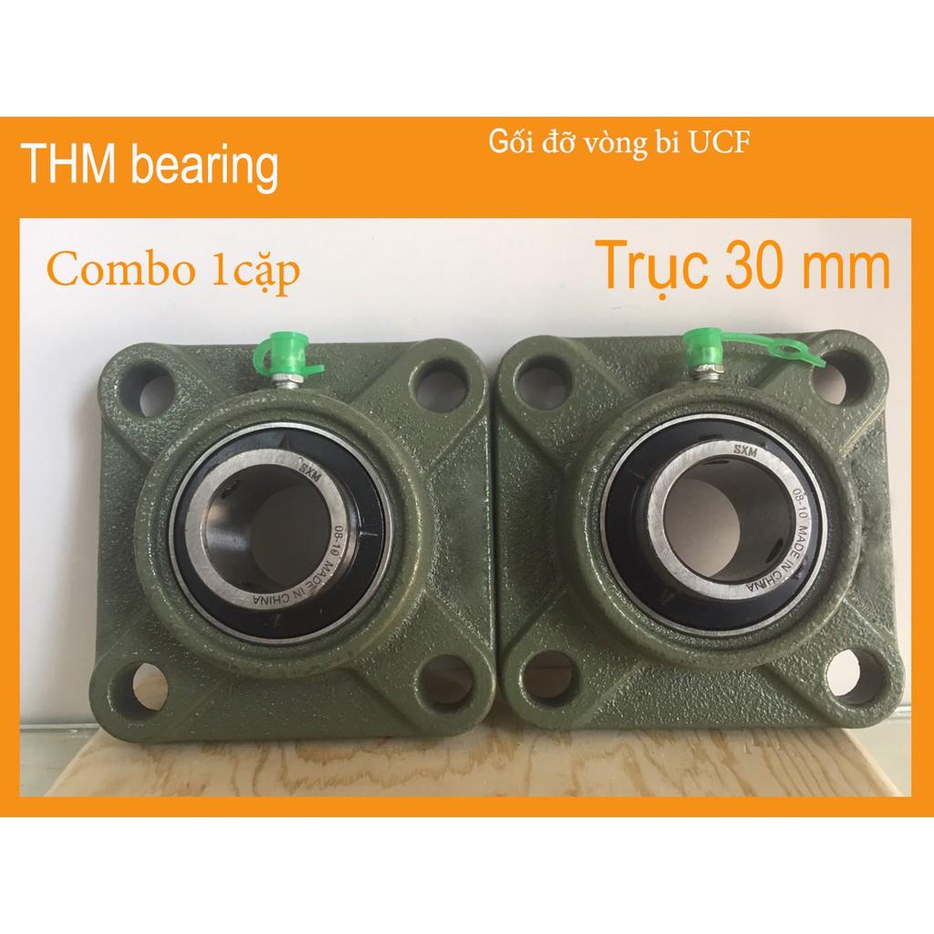 1 cặp gối đỡ công nghiệp trục vòng bi 30mm ucf206