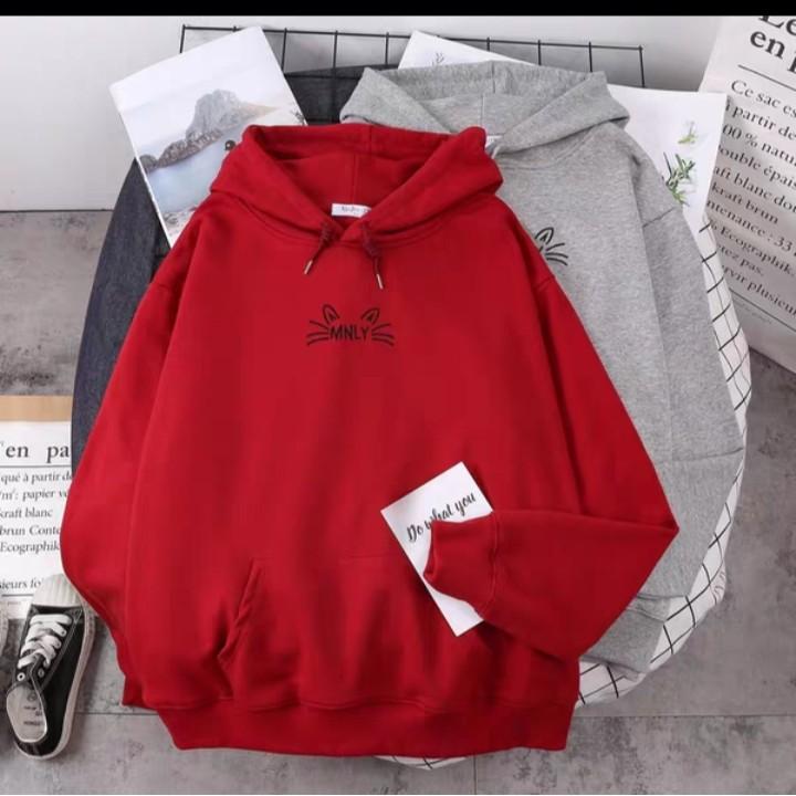 Áo hoodie râu mèo chất nỉ bông dày siêu ấm 59