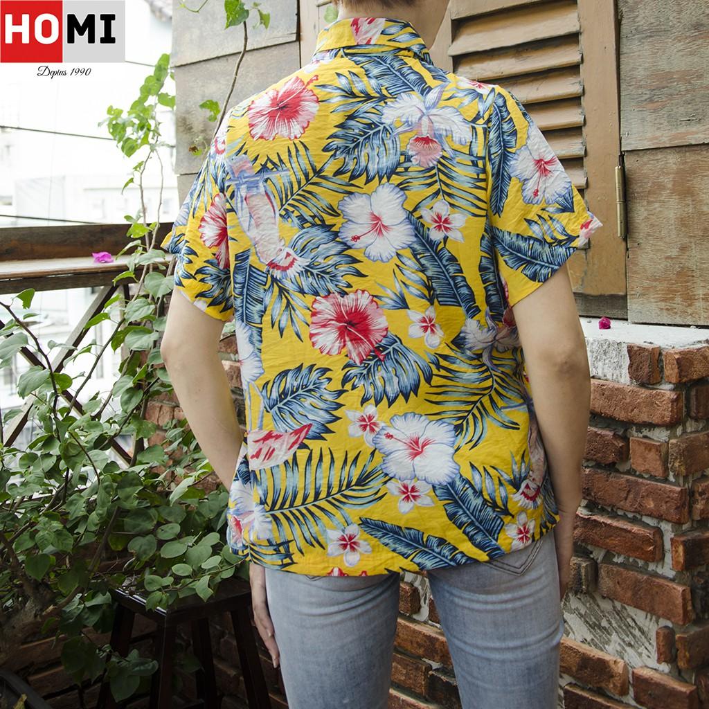 ÁO SƠ MI ÁO SƠ MI HOA VÀNG