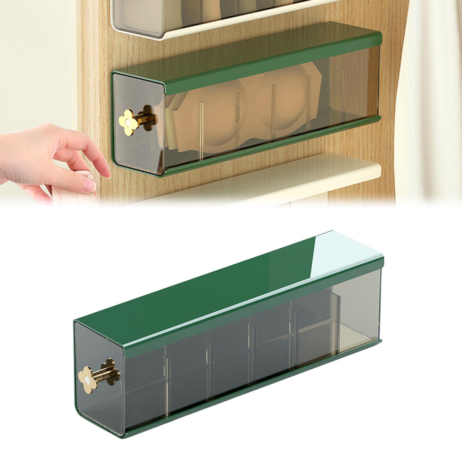 Wall Mounted Underwear Storage Box Stocking Storage Box for Wardrobe Closet