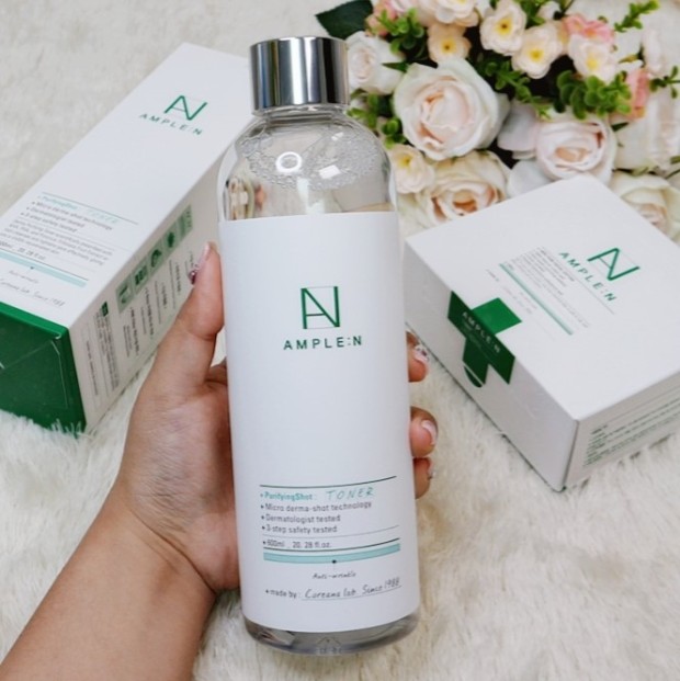 Nước hoa hồng làm sạch, se khít lỗ chân lông Ample:N Purifying Toner 600ml