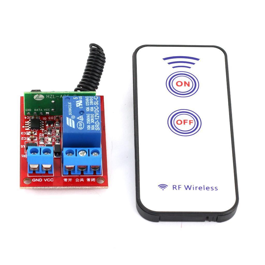 12V 1CH RF Wireless Relay Module Self-lock with Remote Controller
