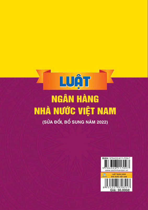Sách - Luật Ngân Hàng Nhà Nước Việt Nam (Sửa đổi, bổ sung năm 2022) - ndbooks