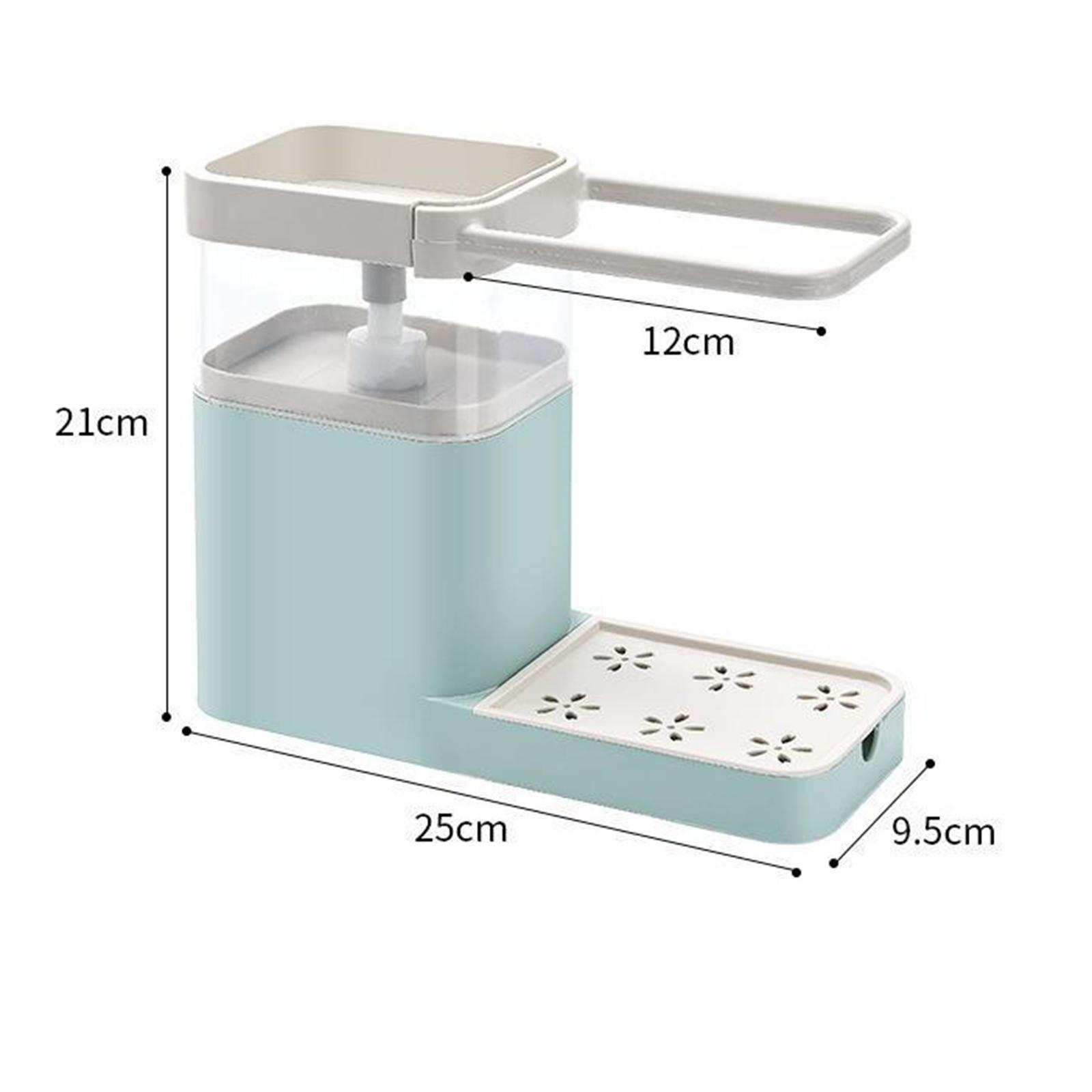 Soap Dispenser Rack Sponge Holder Dish Cloth Hanger for