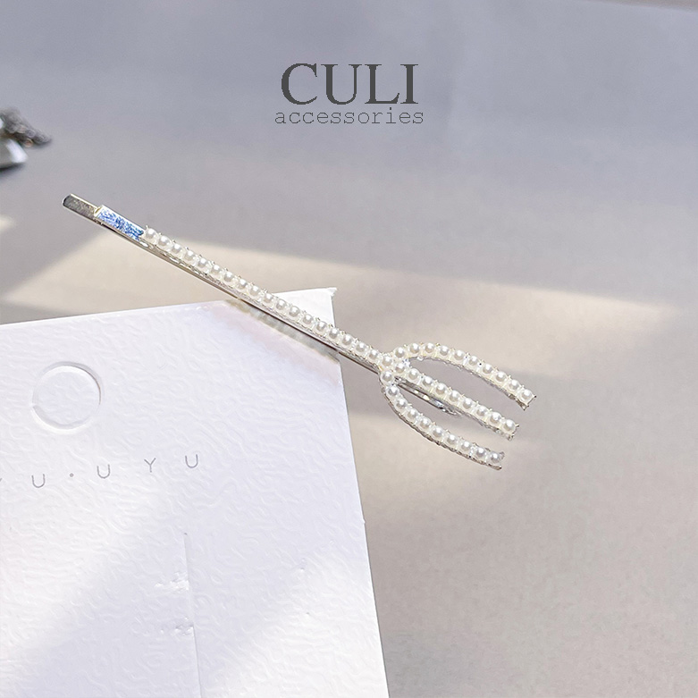 Kẹp tóc mini, Kẹp tóc mái đính đá, hạt trai nhân tạo. kiểu so cute - style Hàn Quốc Culi.accessories