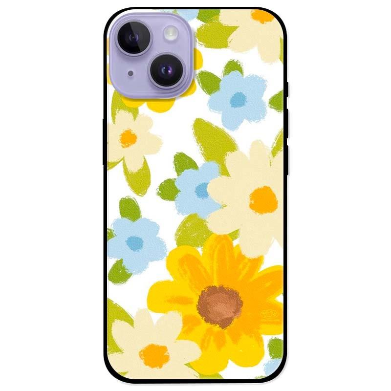 Ốp lưng dành cho Iphone 14 - Iphone 14 Plus - Iphone 14 Pro - Iphone 14 Pro Max - Hoa Vàng Xanh