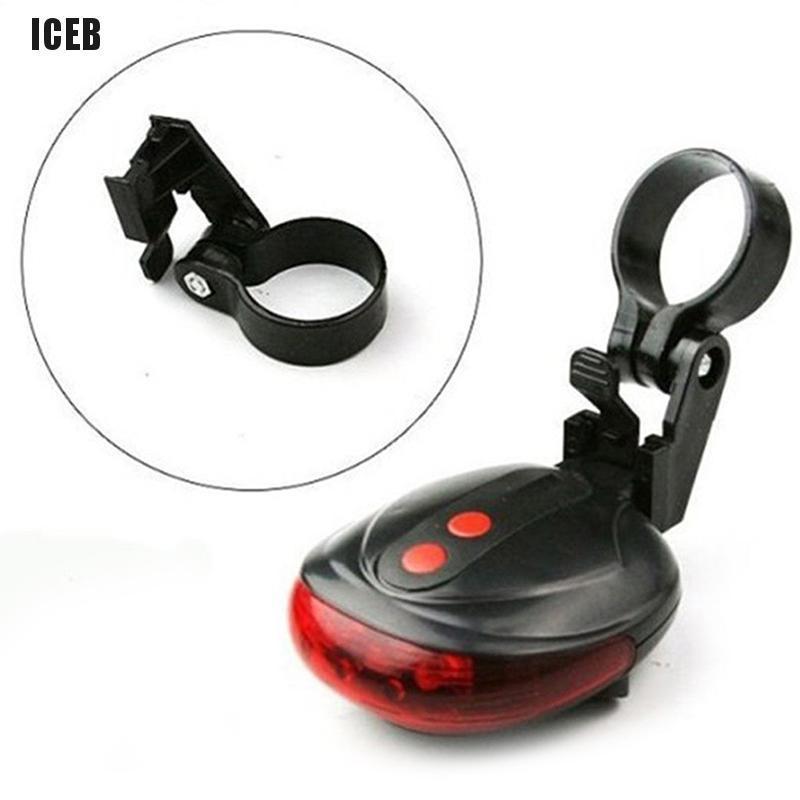 Đèn Cảnh Báo An Toàn Cho Xe Đạp Băngb 2 Laser + 5 Led