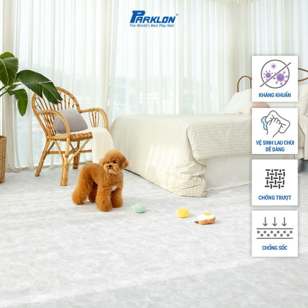 Thảm Thú Cưng Cao Cấp Parklon Hoa Văn Vân Đá Hoa Cương Vằn Chính Hãng Hàn Quốc cm Chống Bụi Kháng Khuẩn Khử Mùi Chống Ồn Chống Trượt Chống Sốc