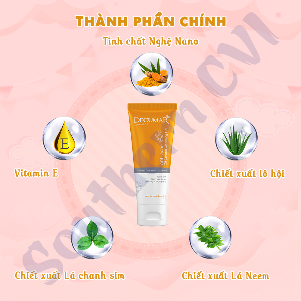 Decumar Gel Rửa Mặt 50g