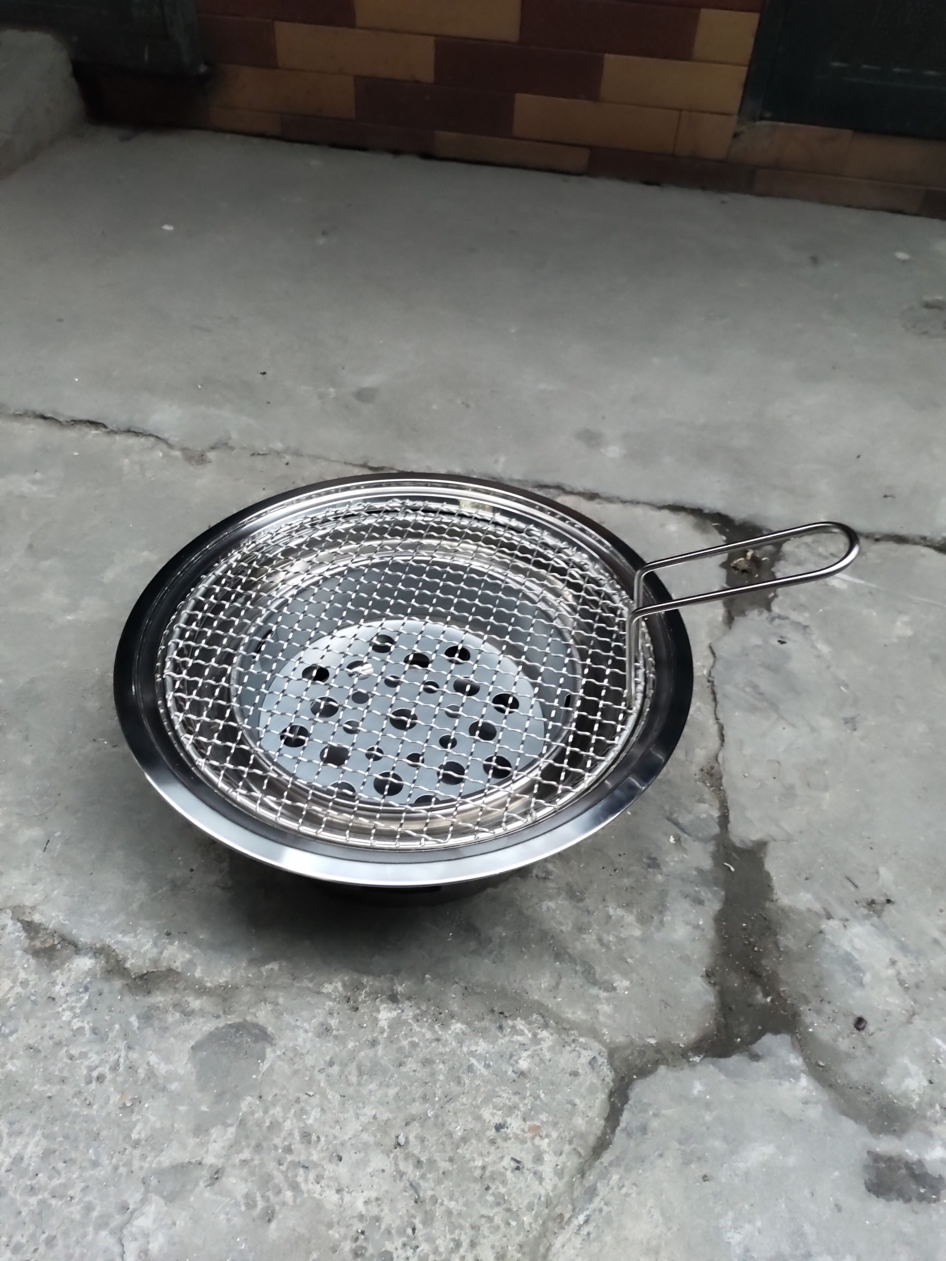 Bếp nướng than hoa đặt bàn inox giá rẻ