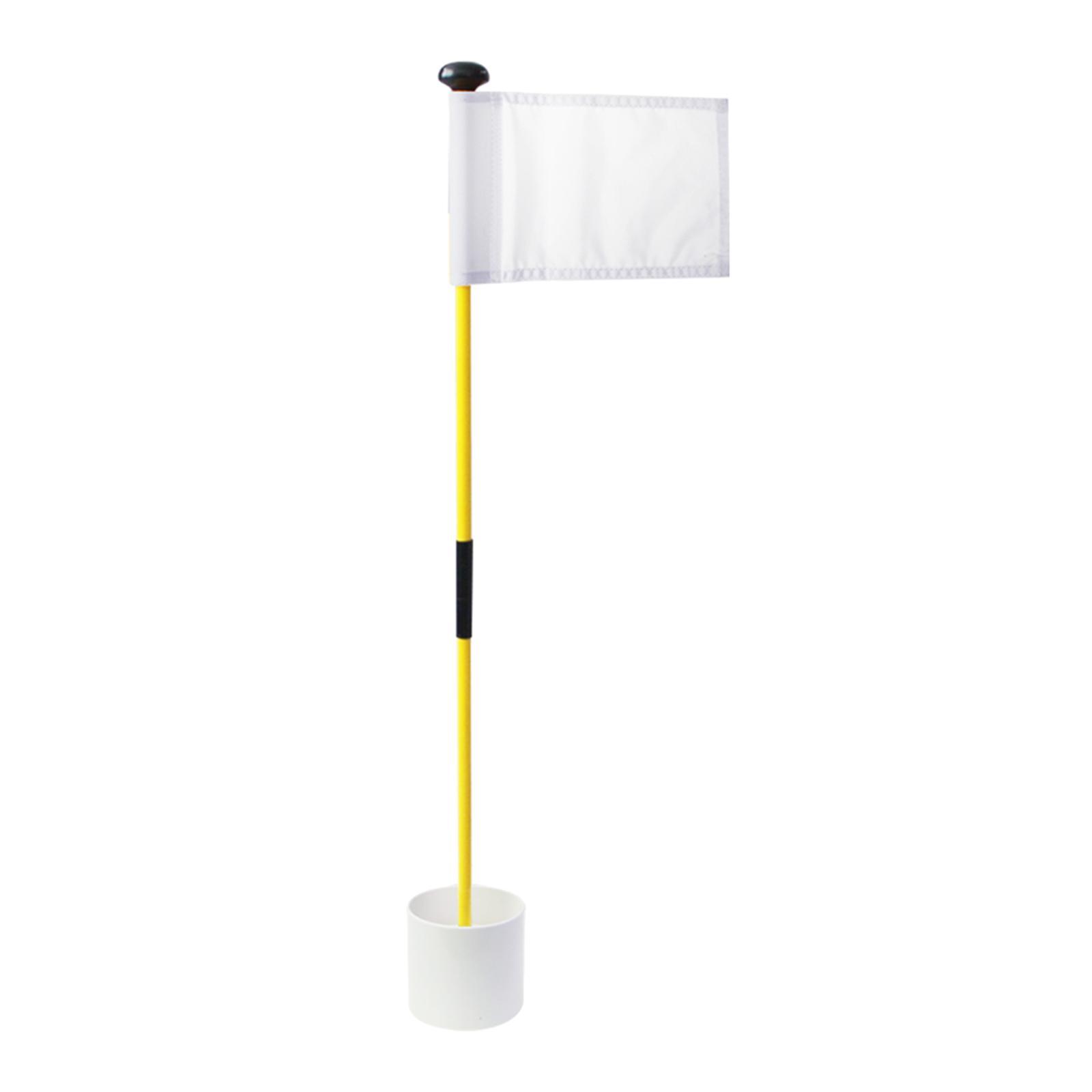 Backyard Practice Golf Hole Pole  Cup Stick Folding Putting Flagstick