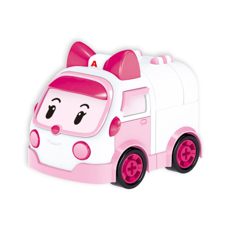 Đồ Chơi ROBOCAR POLI Đồ Chơi Lắp Ráp Xe Cứu Thương Amber 3750BHX802