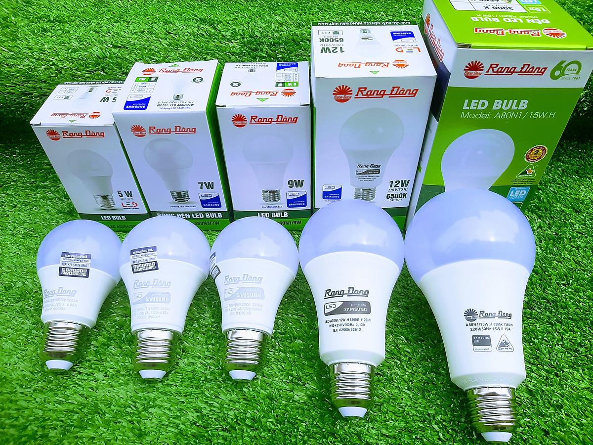 Bóng Đèn Led Buld Tròn Rạng Đông Công Suất 15W Ánh Sáng 3000K - 6500K - Ánh sáng trắng (6500K)