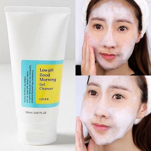 Sữa Rửa Mặt Dạng Gel Cho Da Dầu Mụn Nhạy Cảm Có pH Thấp Cosrx Low pH Good Morning Gel Cleanser 150ml