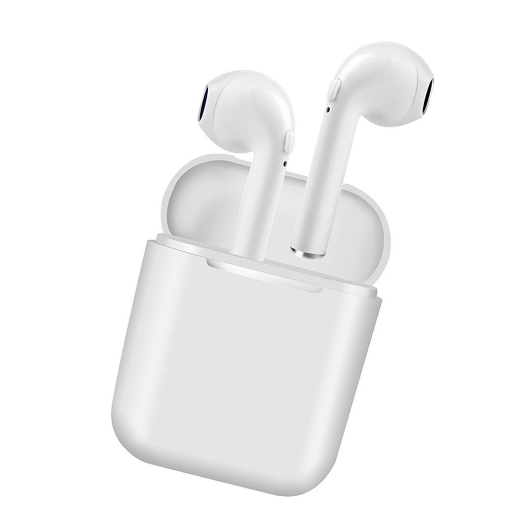 Handsfree Bluetooth Headphones Wireless Earphones Earbuds & Charger White