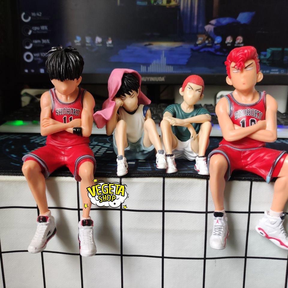 Mô hình Slam Dunk - Hanamichi Sakuragi & Rukawa Kaede - Mô hình cầu thủ bóng rổ cực ngầu - Kích thước 3,5x8 & 6,5x15cm