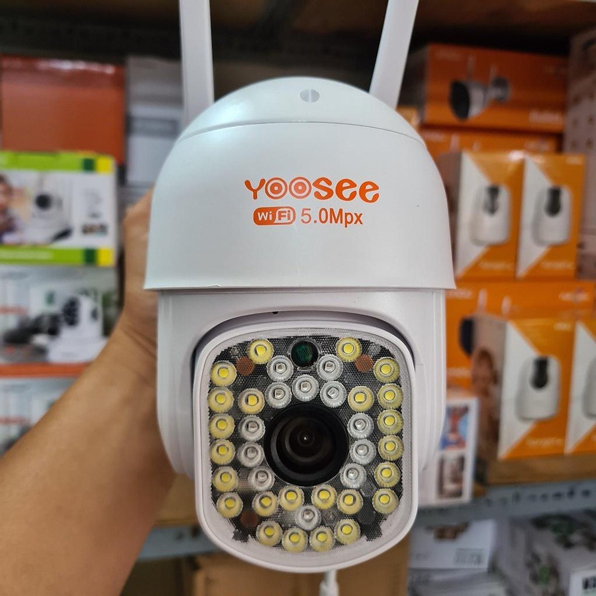 Camera Ip Wifi Yoosee PTZ X4000 48 LED 1080P , Xem đêm có màu , đàm thoại 2 chiều , Cảnh báo đột nhập , Camera ngoài trời chống nước IP66 - Hàng Chính Hãng