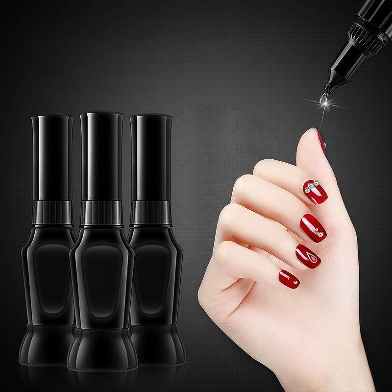 Lọ keo dán đá trang trí móng tay nghệ thuật nhanh khô 2 đầu tiện lợi
