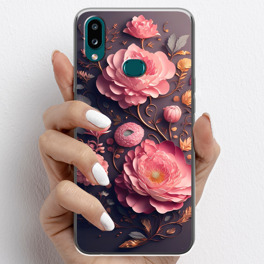 Ốp lưng cho Samsung Galaxy A10, Samsung Galaxy A10s nhựa TPU mẫu Hoa hồng