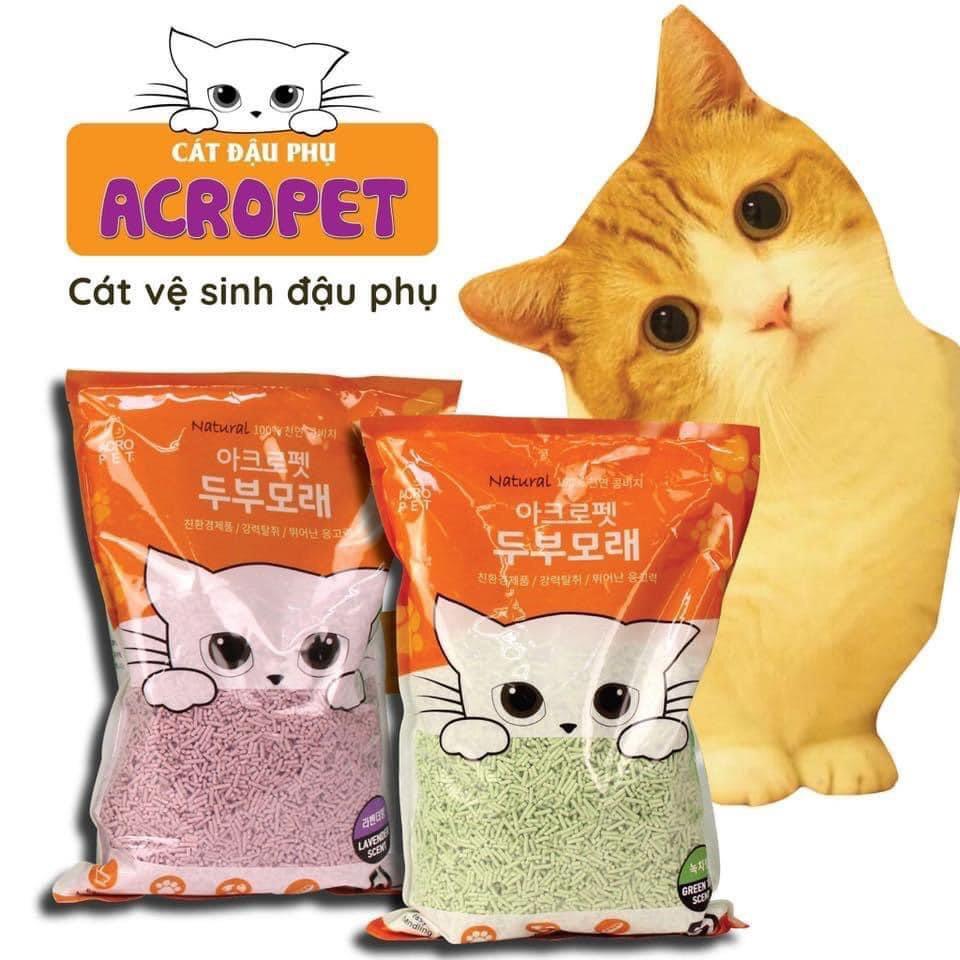 Cát đậu phụ Acropet cho mèo 5L