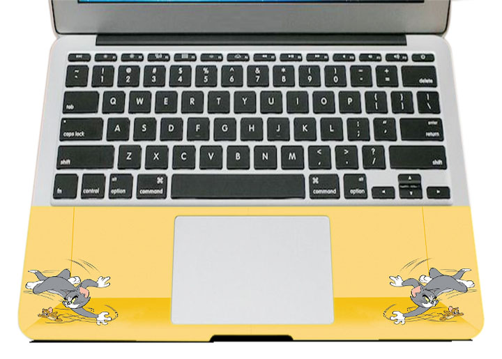 Miếng Dán Trang Trí Mặt Ngoài + Lót Tay Laptop Hoạt Hình LTHH - 701