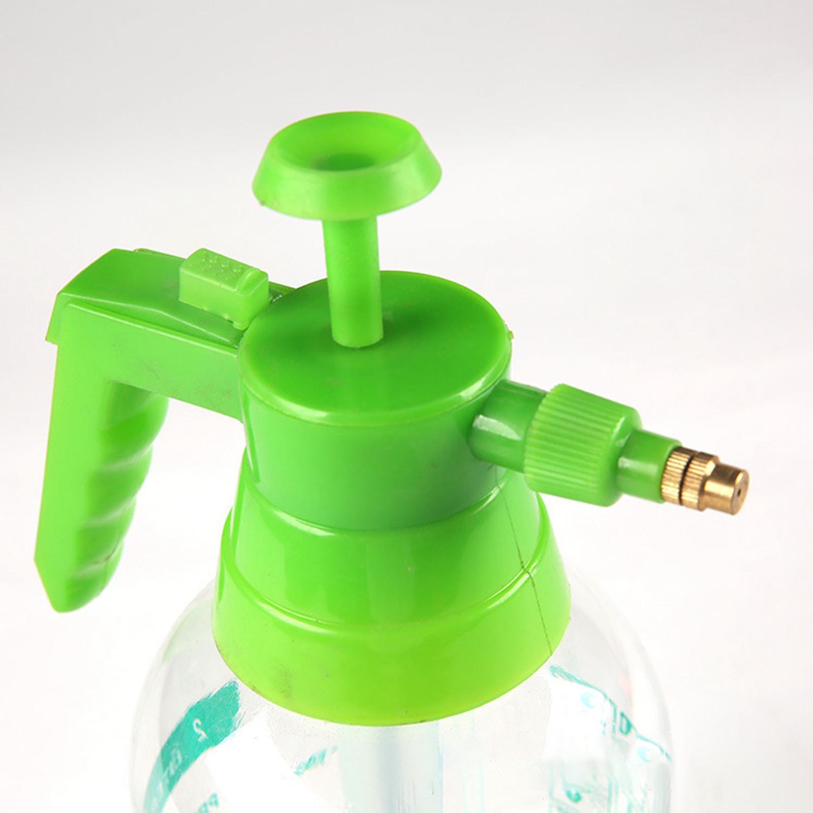 Manual Garden Sprayer Hand Pressure Pump Sprayer Adjustable Brass Nozzle 0.5 Gal 2L
