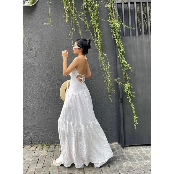 Đầm maxi hở lưng Wabisabi N3004