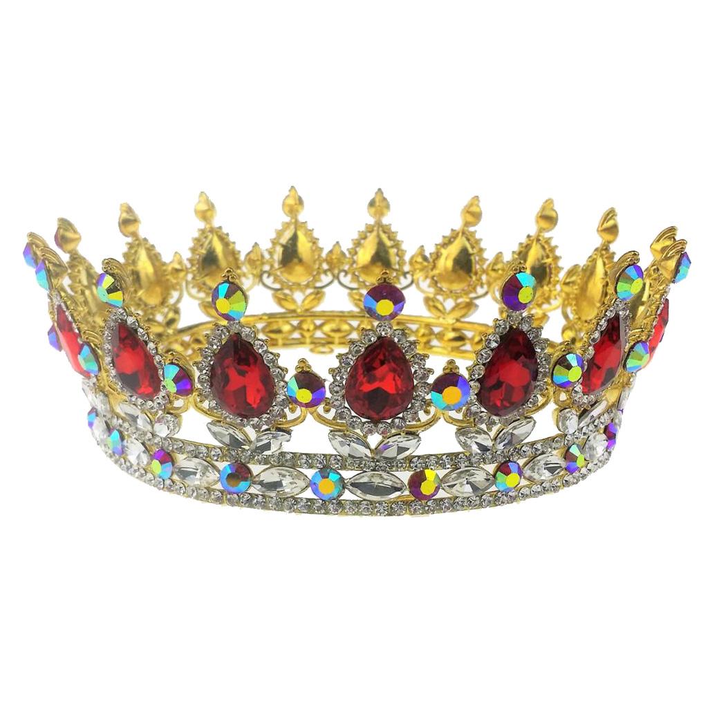 Wedding Bride Tiara Crystal Headband Royal Princess Crown Hair Accessory
