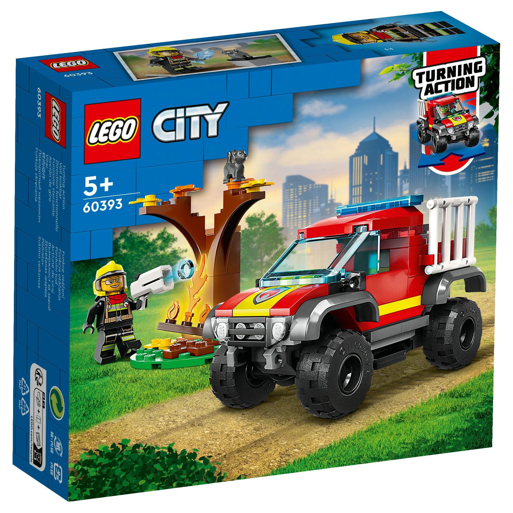 LEGO City 60393 Xe Chữa Cháy 4x4 (97 Chi Tiết)