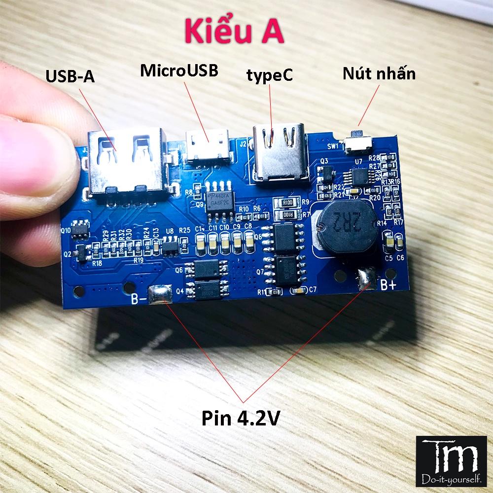 Mạch Sạc Dự Phòng 5V 3A Đủ Dòng Áp