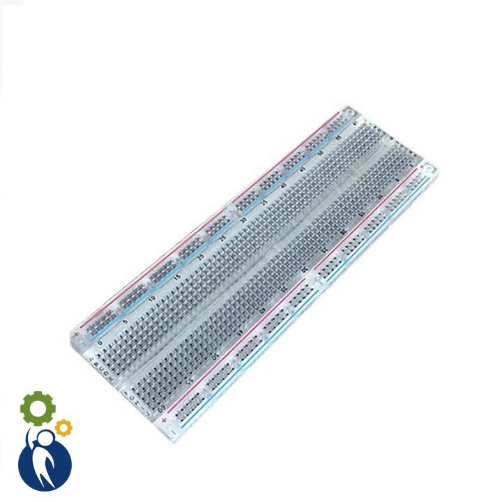 Bảng Mạch Breadboard 830 Lỗ MB-102 Phiên Bản Trong Suốt