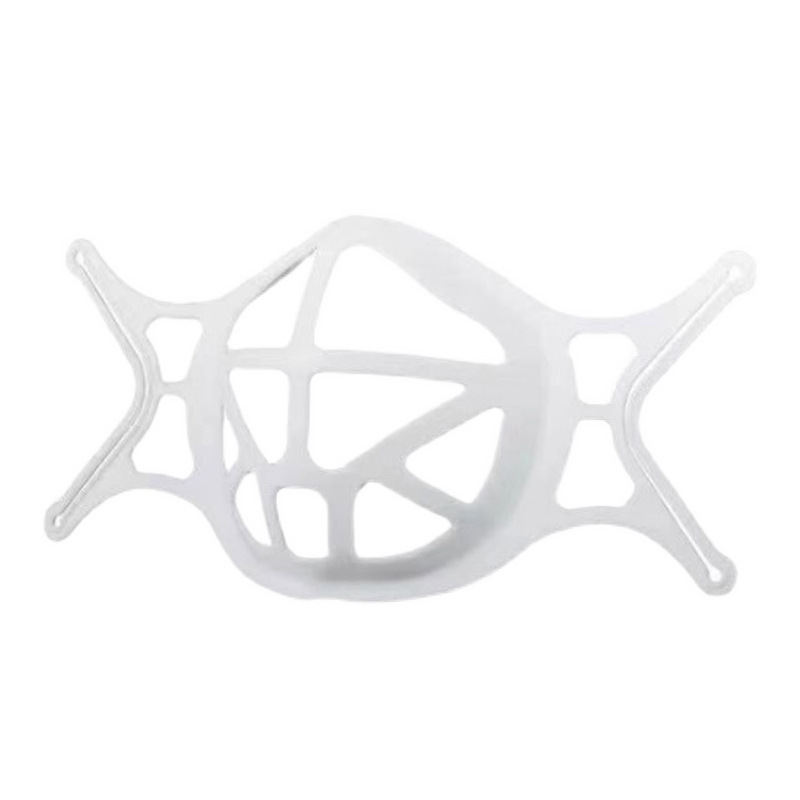 SET 10 Giá Đỡ Khẩu Trang, Miếng Đệm Lót Mặt Nạ 3D Bằng Silicon Thoáng Khí Chống Bụi-Màu Trắng