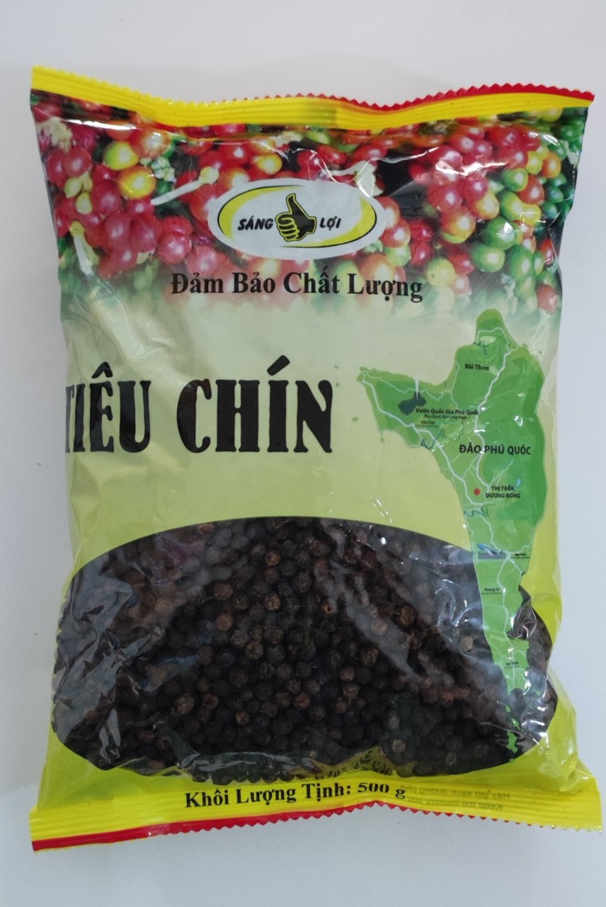 Tiêu chín Phú Quốc khô thơm nguyên hạt Thịnh Phát- 250gr