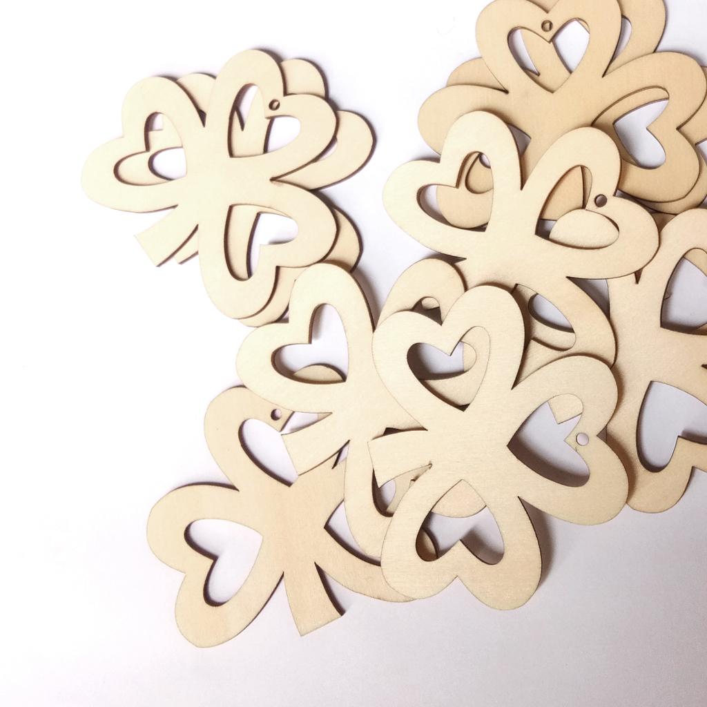 20x Hollow Wood   Slice Pieces Hanging Pendant DIY Party Home Ornaments