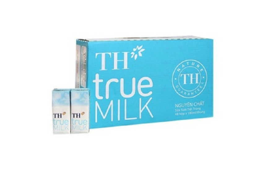 1 Thùng/48 hộp sữa TH True Milk không đường 180ml