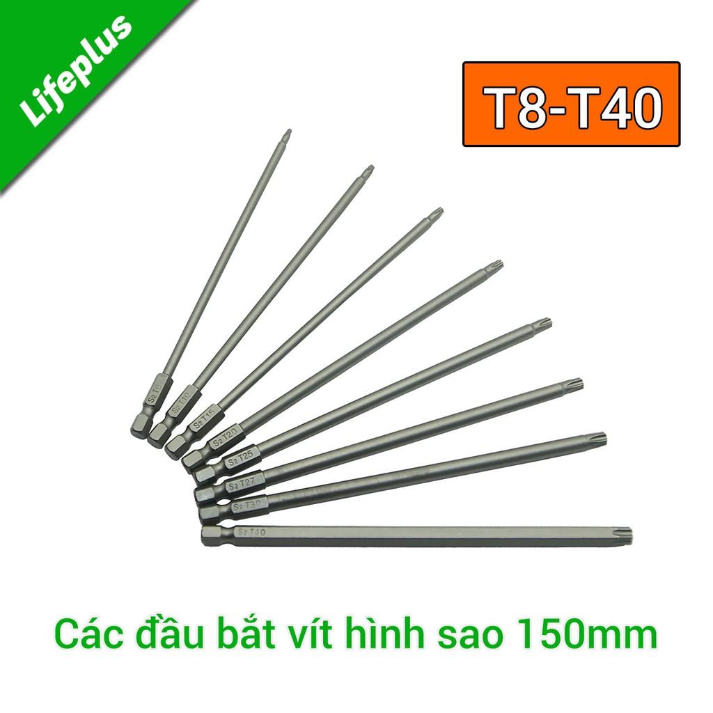 Đầu bắt vít hình sao dài 150mm chuôi lục