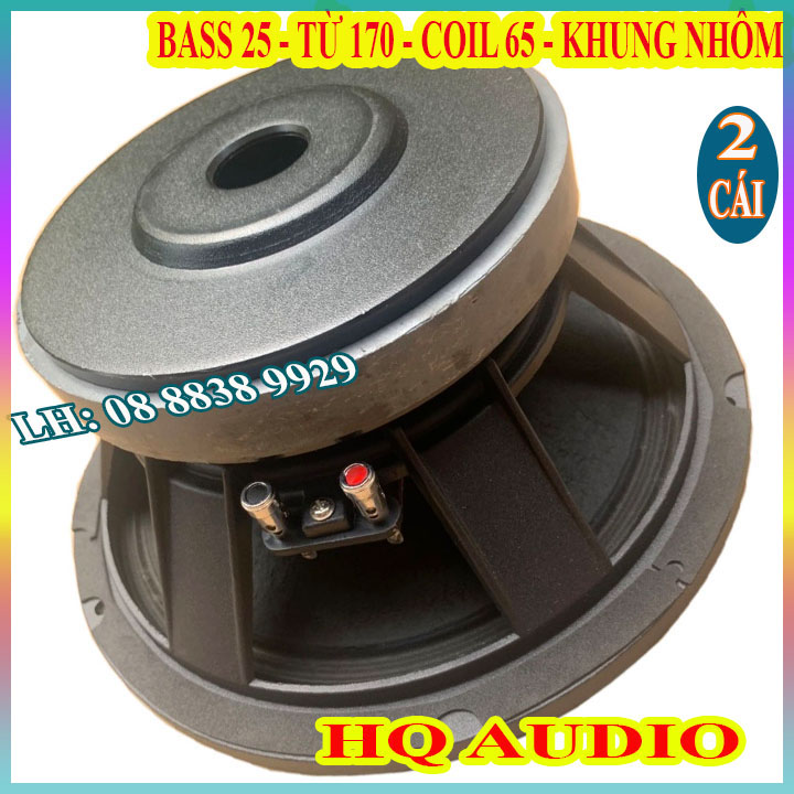 CẶP LOA BASS 25 FULL COIL 63 TỪ 170 KOLODA GÂN VẢI TIẾNG SÁNG - GIÁ 2 CHIẾC