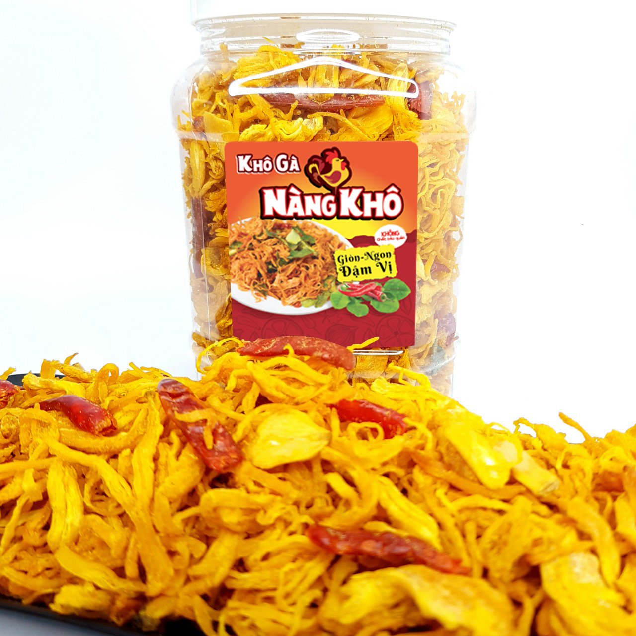 500Gr Khô gà lá chanh + 500Gr Khô gà bơ tỏi | Đồ ăn vặt Nàng Khô